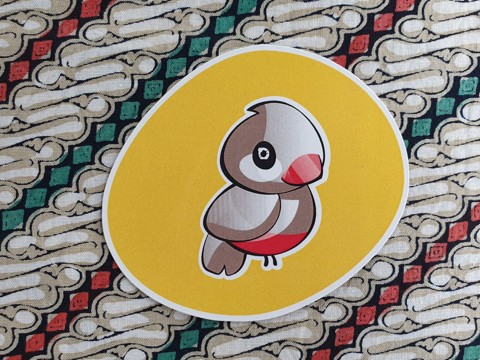 Een leuke kleine magneet met het logo van Taman Indonesia met een ovale vorm. Plak je koelkast maar lekker vol!